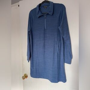 Toad&Co Intermosso Hoodie Dress Sweater Pockets‎ Cowl Long Sleeve Lounge Cozy M